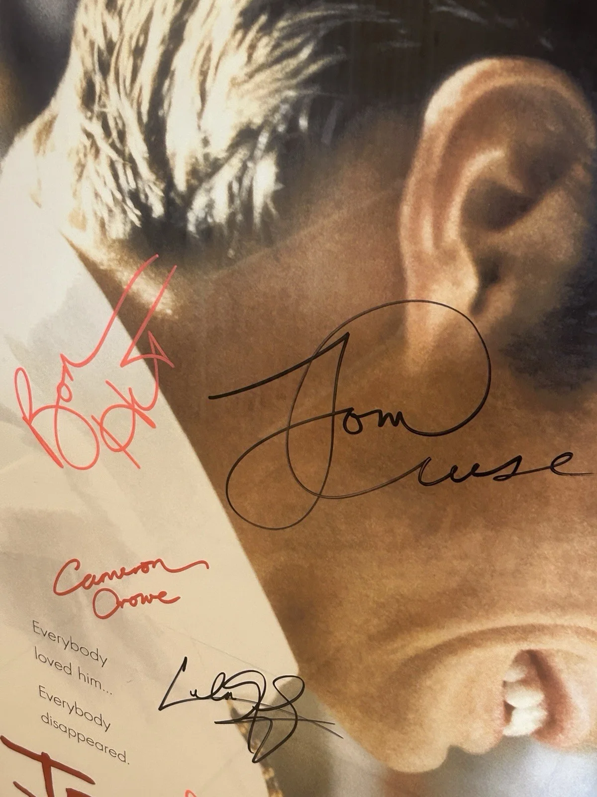Tom Cruise Renee Zelwegger Cameron Crowe Cuba Gooding Jr More — Jerry Maguire Autographed Poster Tom Cruise Crowe Zellweger Cuba Gooding W COA!!, изображение 4