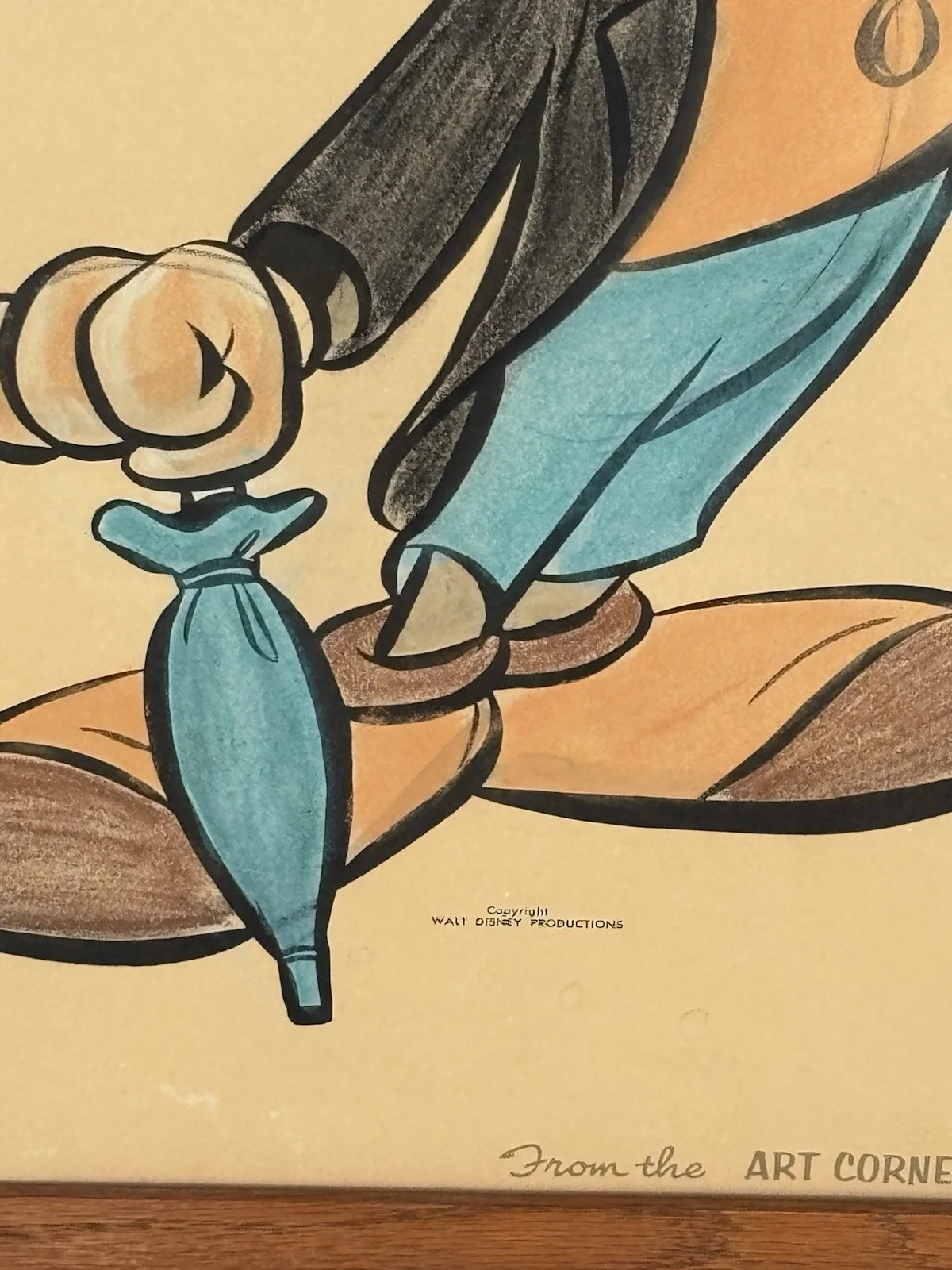 Jiminy Jimmy Cricket ￼Framed Orig Art Corner Disneyland Original Disney, изображение 2