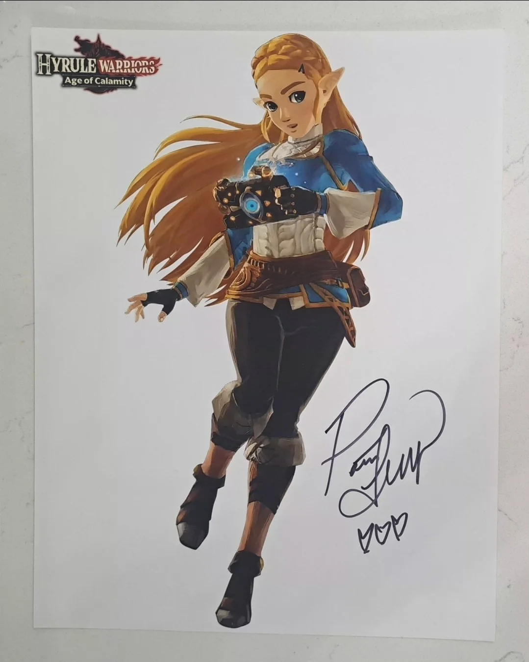 PATRICIA SUMMERSETT as ZELDA Signed "Hyrule Warriors" 11x14 Photo JSA COA Auto, image 2