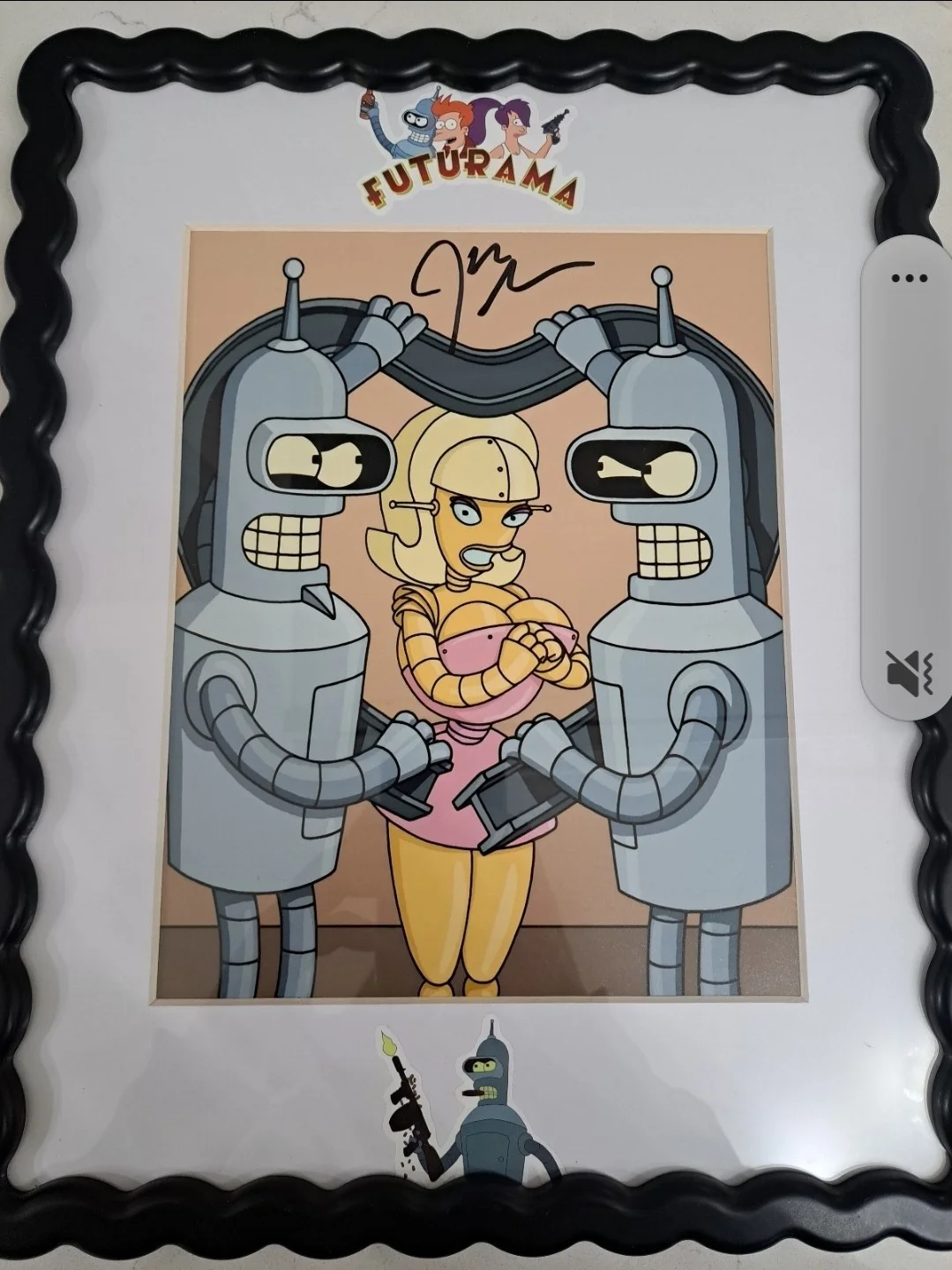 JOHN DiMAGGIO as BENDER Signed Autographed Futurama Framed Custom Matted JSA COA, image 4
