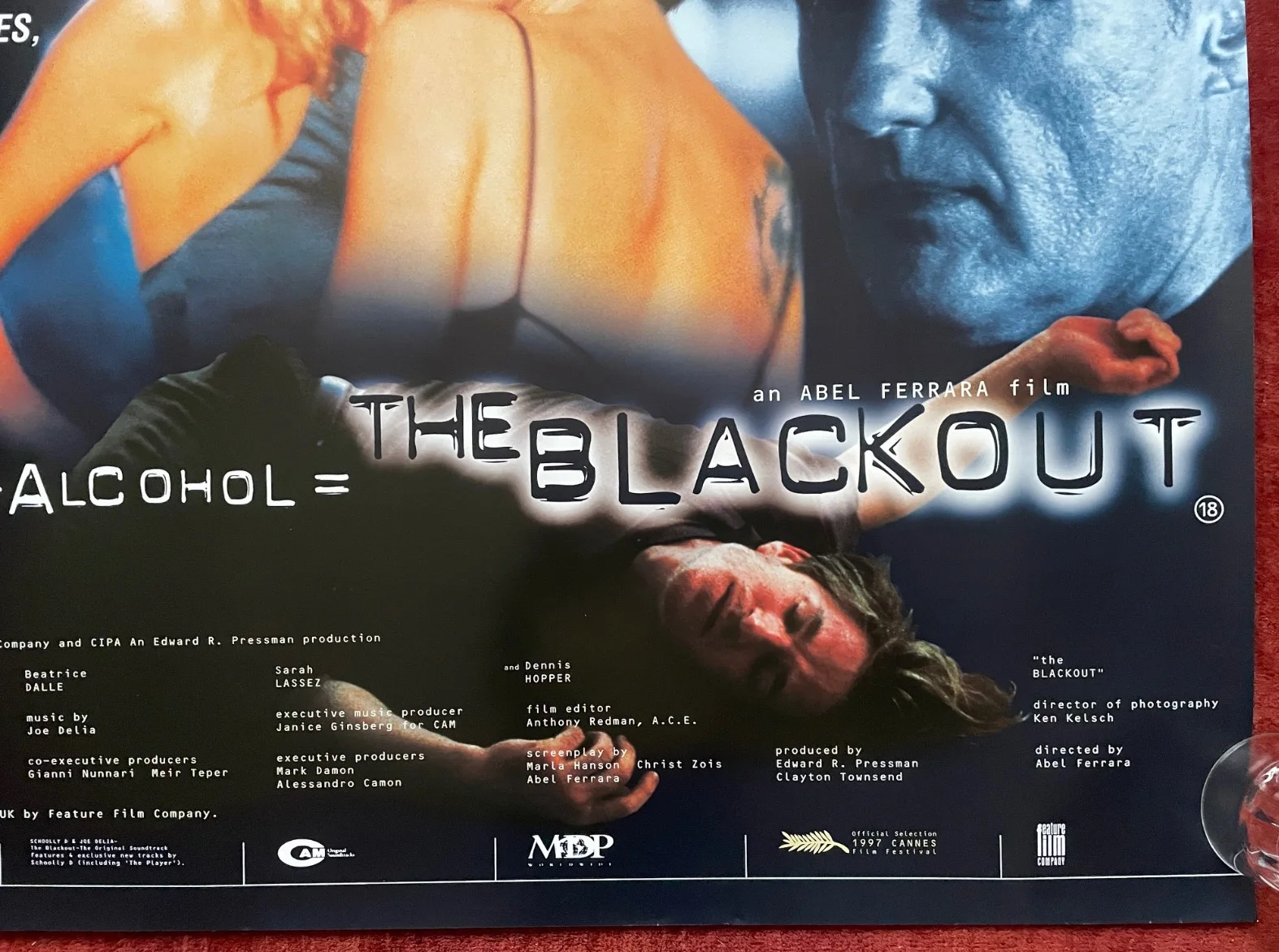 THE BLACKOUT (1997) Original UK Movie Quad Film Poster Claudia Schiffer, изображение 5