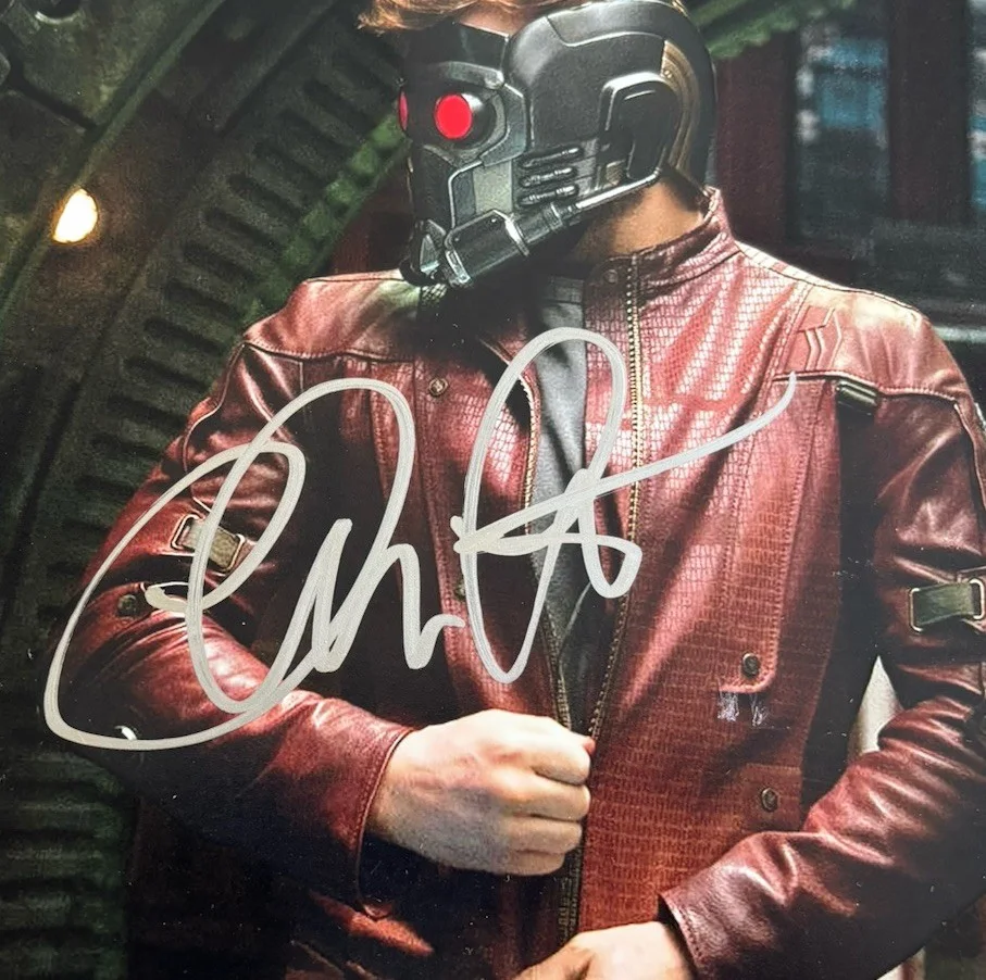 Chris Pratt signed 11x14 Photo Guardians Of The Galaxy Star Lord Exact Proof, изображение 2