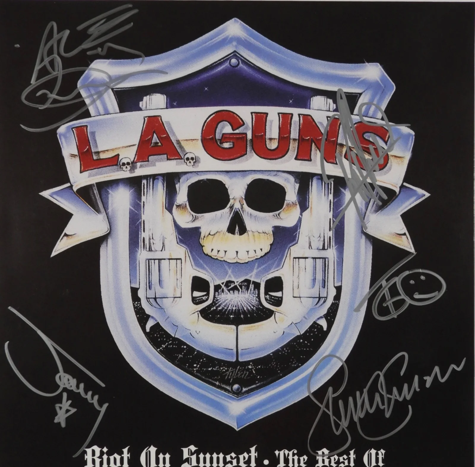 LA Guns JSA Fully Signed Autograph Revolution Album Vinyl Record, image 2