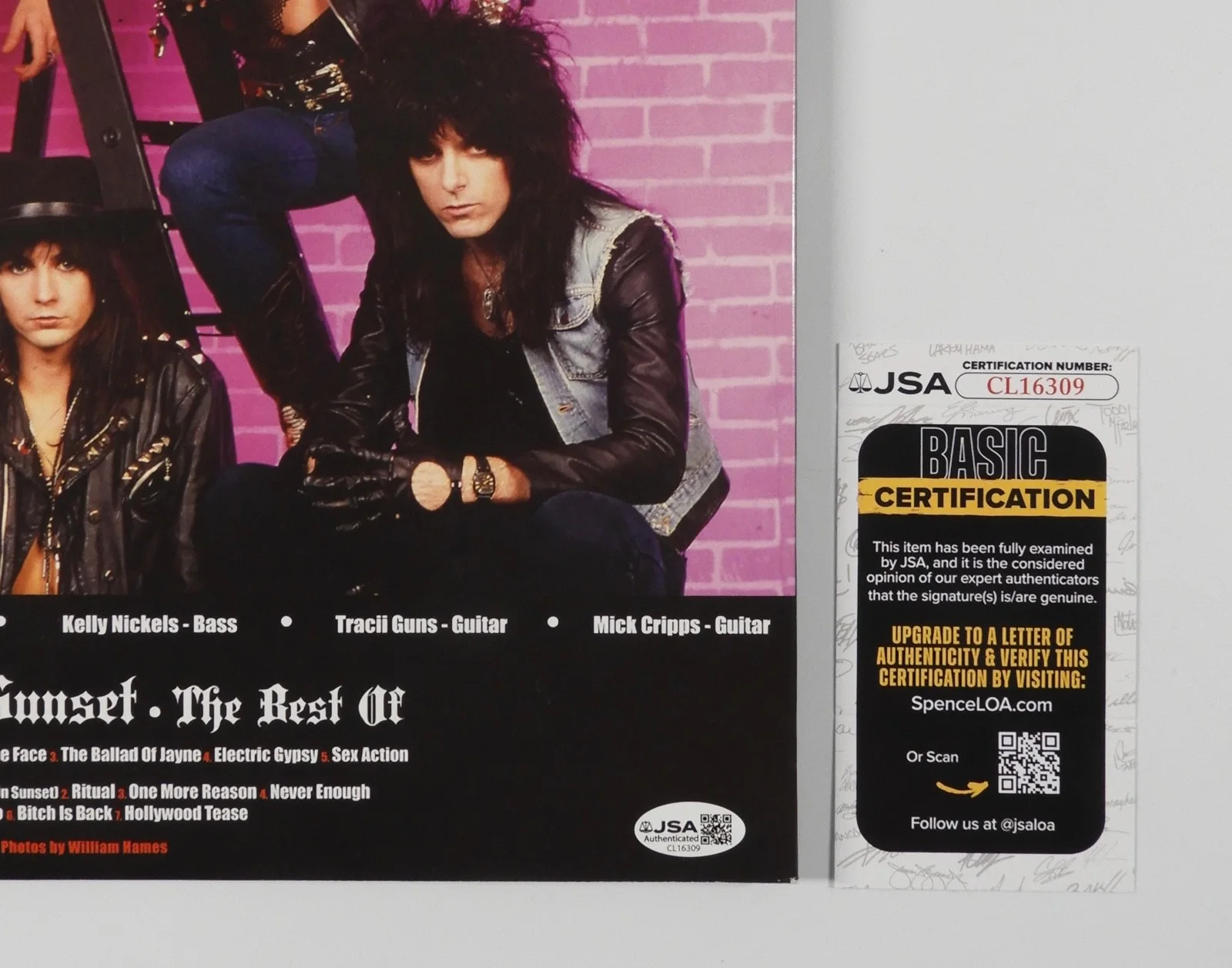 LA Guns JSA Fully Signed Autograph Revolution Album Vinyl Record, image 3
