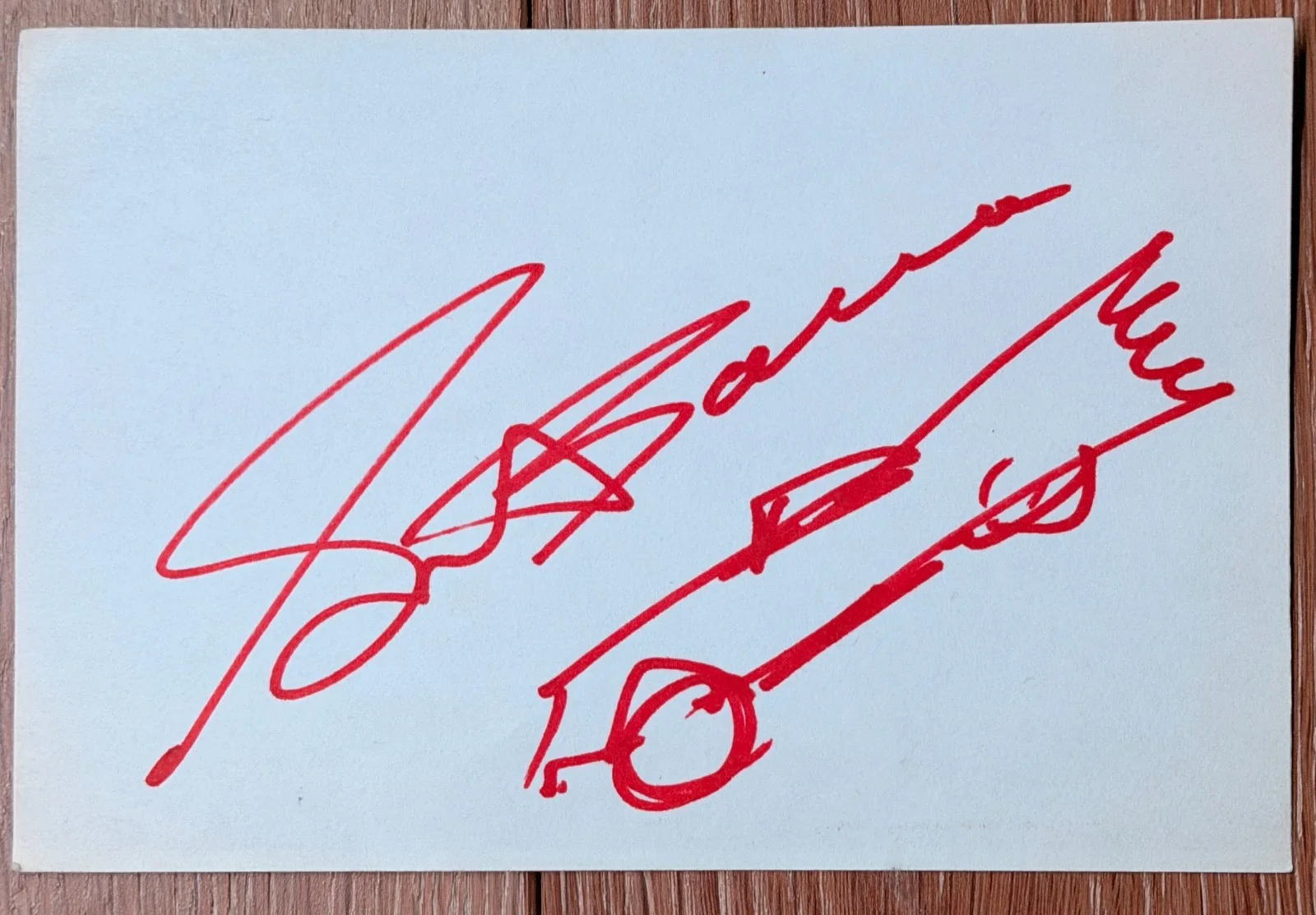 George Barris — George Barris Signed Batmobile Original Sketch Autographed Batman