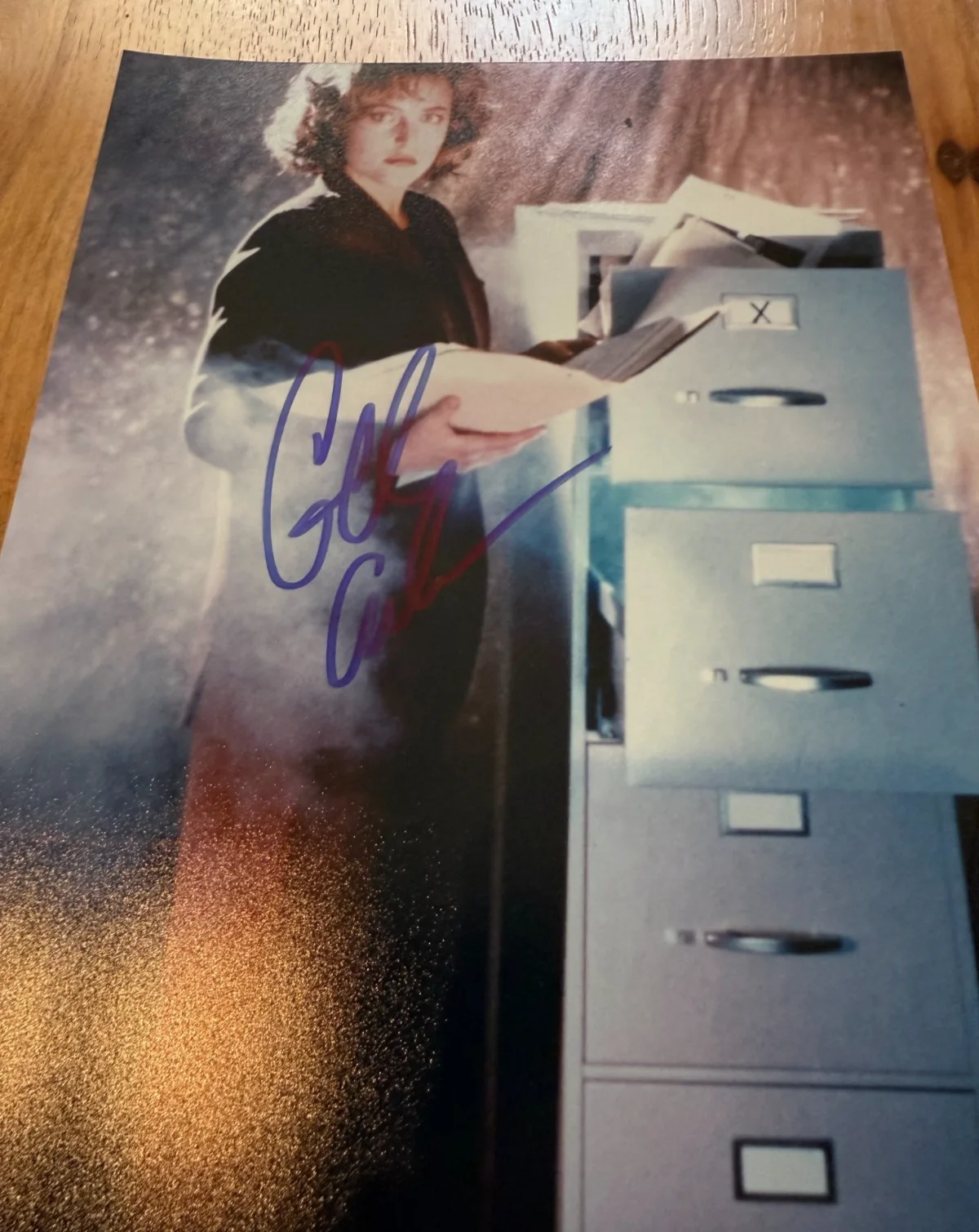Signed Gillian Anderson Dana Scully X-Files with COA, image 2