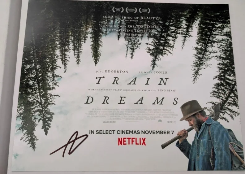 TRAIN DREAMS signed 8X10 PHOTO Clint Bentley Greg Kwedar COA plus Adolpho Veloso, image 3