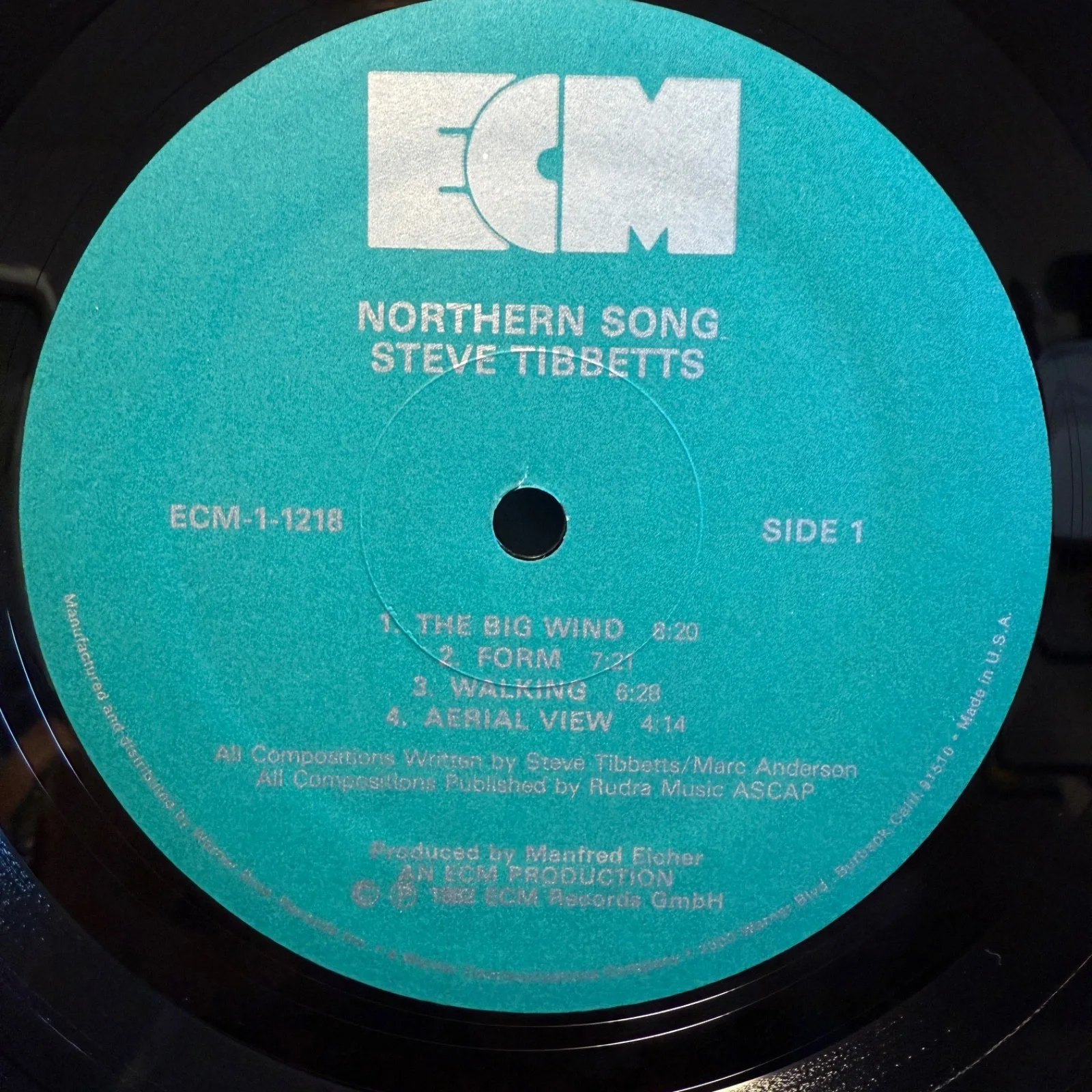 STEVE TIBBETTS "Northern Exposure" AUTOGRAPHED! - ECM 1-1218 USA vinyl album NM, изображение 5