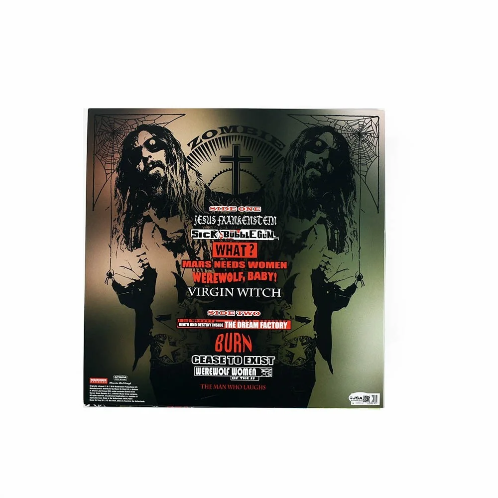 Rob Zombie Hellbilly Deluxe 2 Record Album LP Hand Signed Autographed JSA COA, image 2
