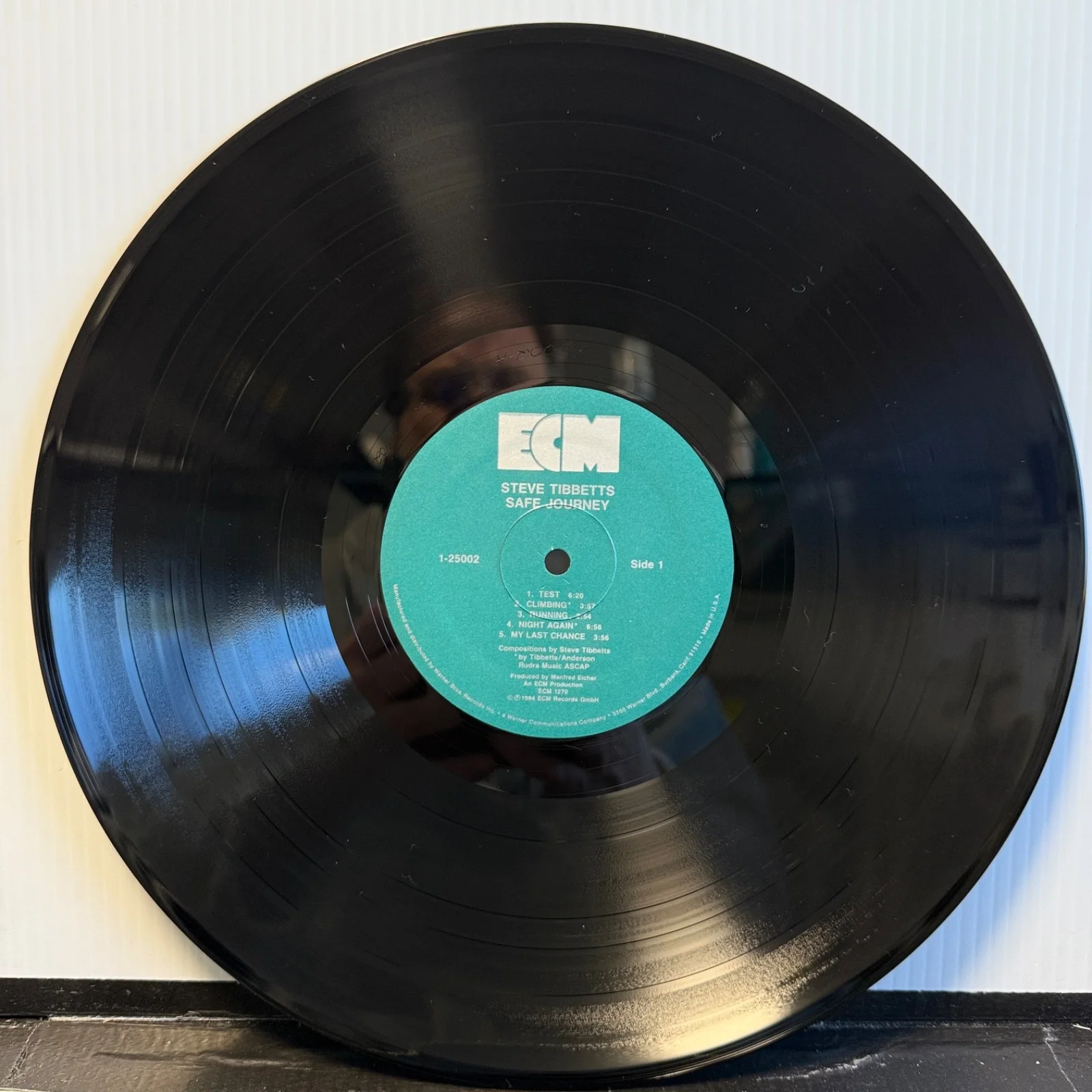 STEVE TIBBETTS "Safe Journey" AUTOGRAPHED! - ECM 1-25002 USA vinyl album VG+, изображение 4