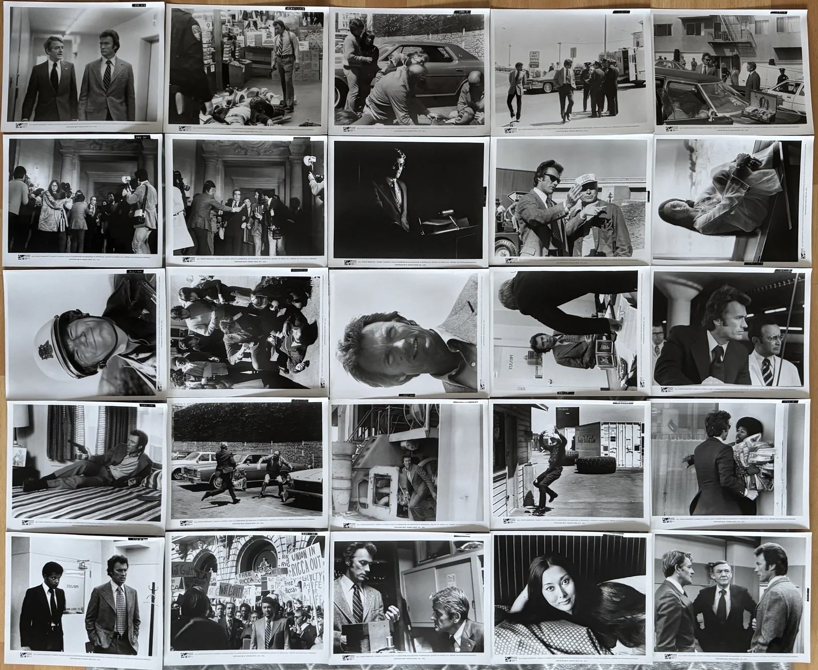 MAGNUM FORCE *CLINT EASTWOOD* 1973 ORIGINAL U.S SET OF 25 MOVIE STILLS NEAR MINT, изображение 4