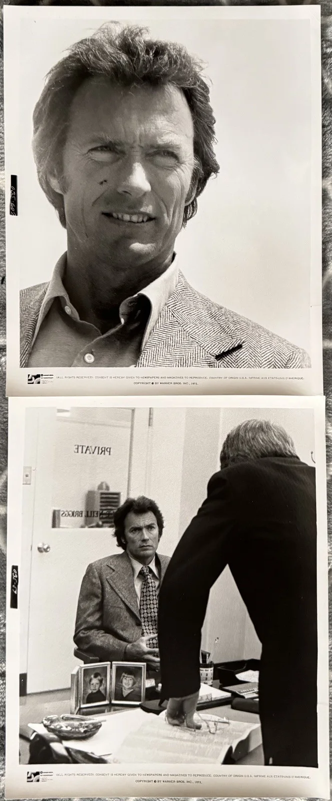 MAGNUM FORCE *CLINT EASTWOOD* 1973 ORIGINAL U.S SET OF 25 MOVIE STILLS NEAR MINT, изображение 5