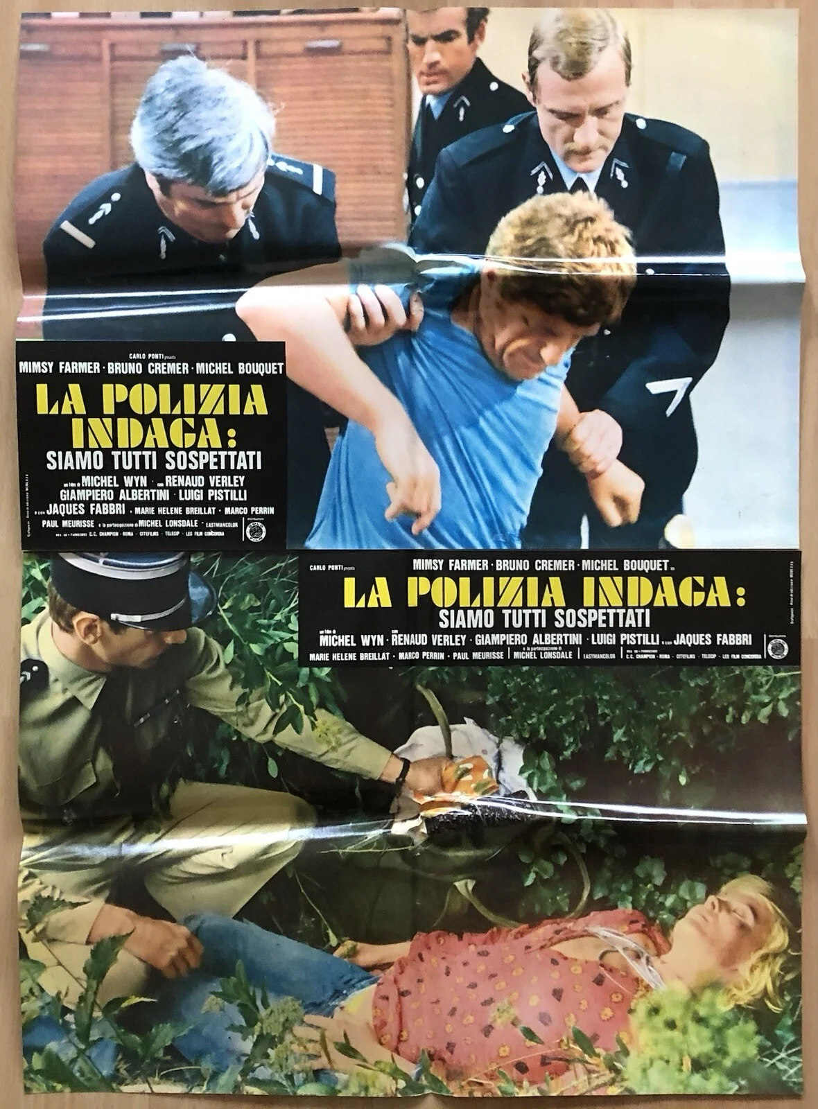 THE SUSPECTS 1974 *MIMSY FARMER* ORIGINAL ITALIAN SET OF 8 PHOTOBUSTAS & 1 SOG, изображение 4