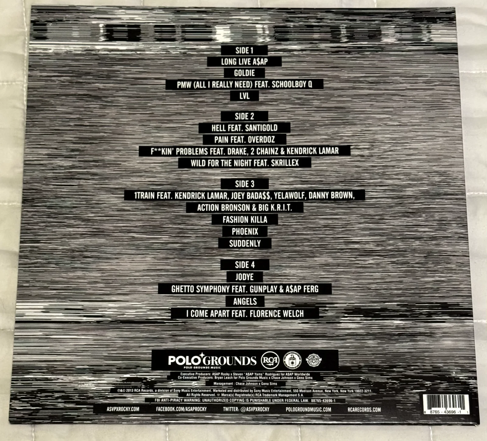 ASAP ROCKY SIGNED LONG LIVE A$AP LIMITED EDITON VINYL RIHANNA, image 3