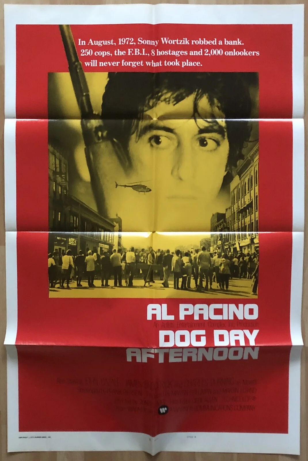 DOG DAY AFTERNOON 1975 ORIGINAL U.S. INT'L 'STYLE B' 1-SHEET POSTER NEAR MINT, изображение 5