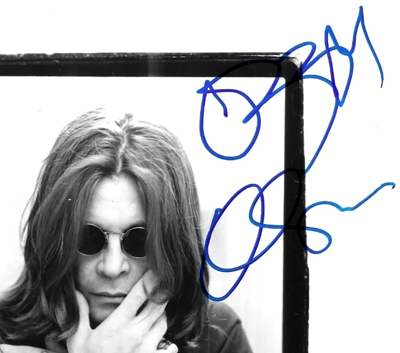 Ozzie Osbourne signed 8x10 b&w promo photo, image 2