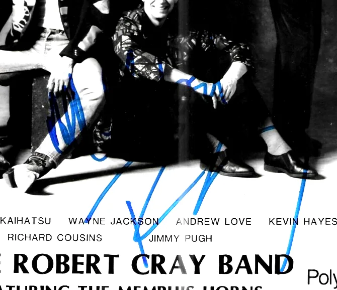 Robert Cray signed 8x10 full frame b&w photo, image 2
