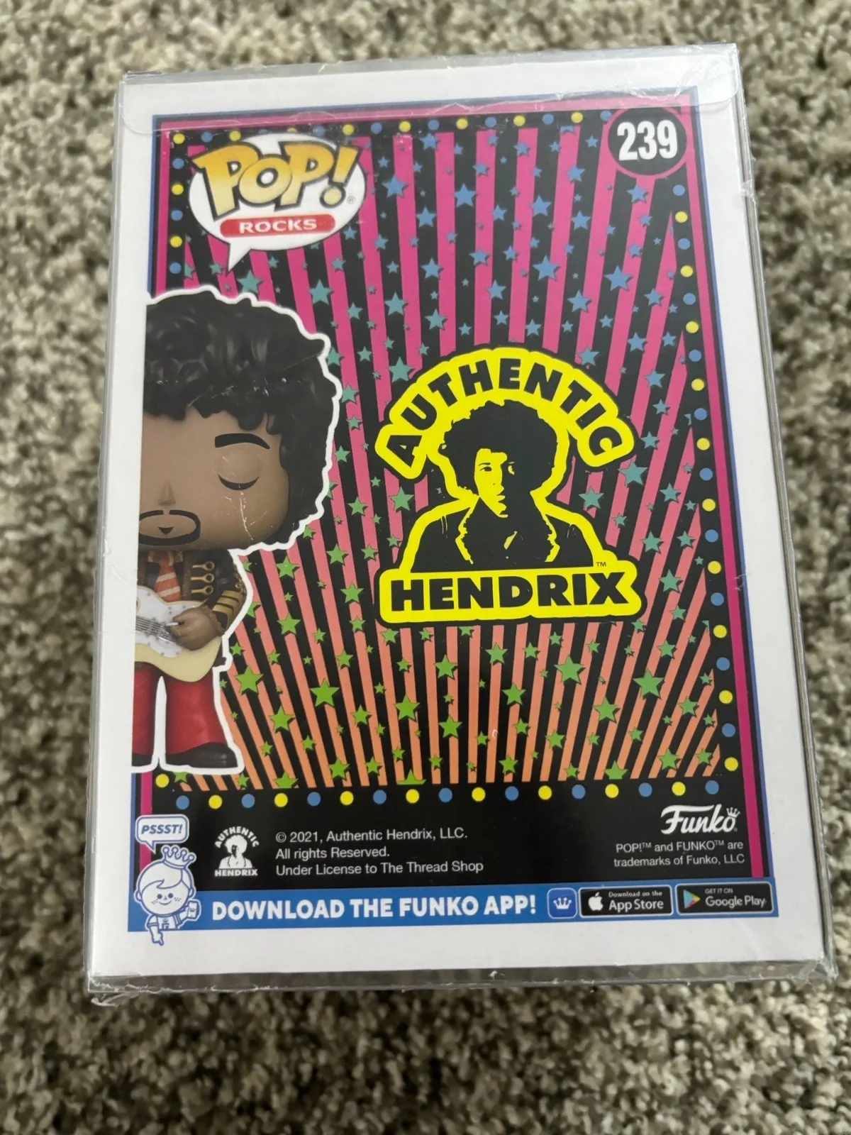 Wood Harris — Jimi Hendrix - Wood Harris - signed Funko w/ COA, image 4