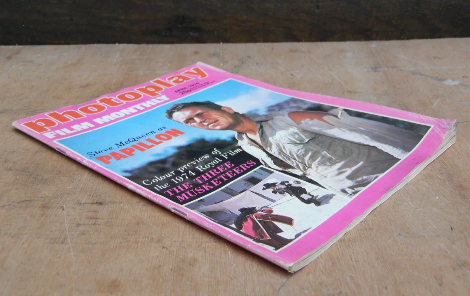 Vintage Original Photoplay Film Monthly Magazine April 1974 PAPILLON Cover, изображение 4