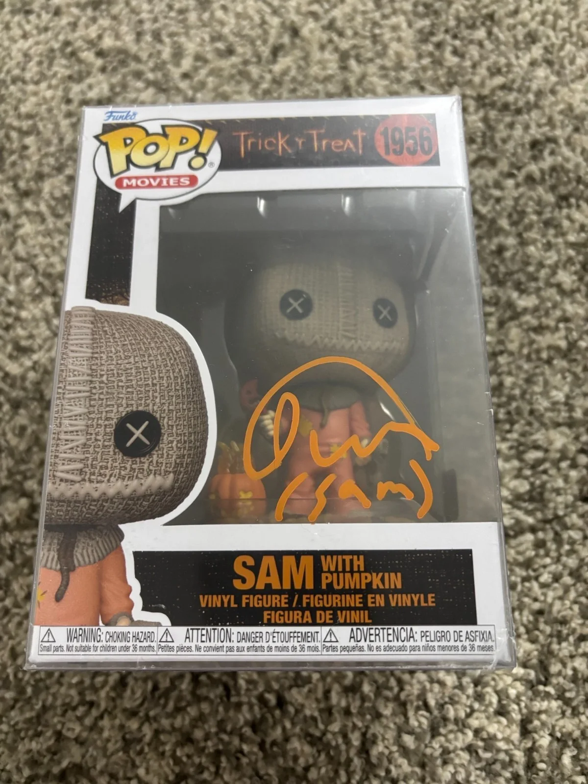 Quinn Lord — Trick or Treat - Sam w/ Pumpkin - Quinn Lord Signed Funko w/ COA