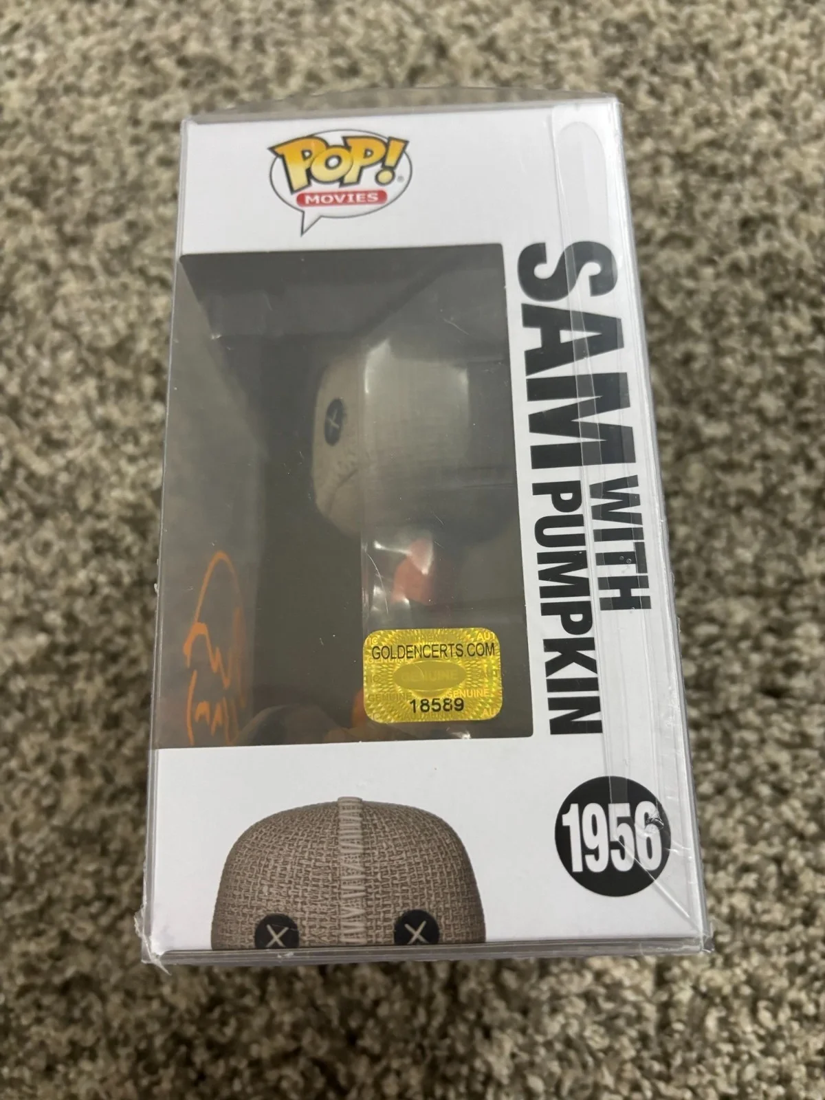 Quinn Lord — Trick or Treat - Sam w/ Pumpkin - Quinn Lord Signed Funko w/ COA, image 2