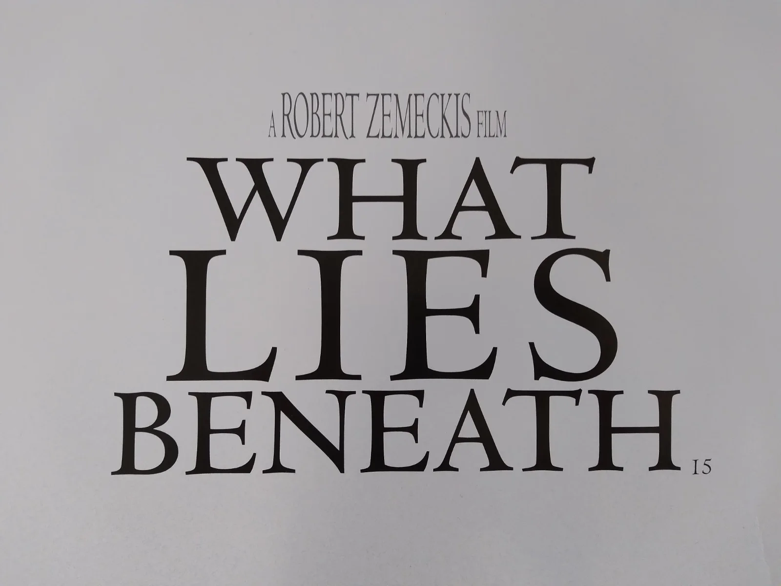 What Lies Beneath original movie 2000 poster UK quad, image 2
