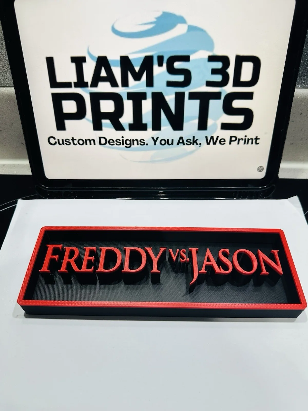 Decorative Jason Vs Freddy Jason Voorhees Freddy Krueger Logo Film Sign Display, изображение 4