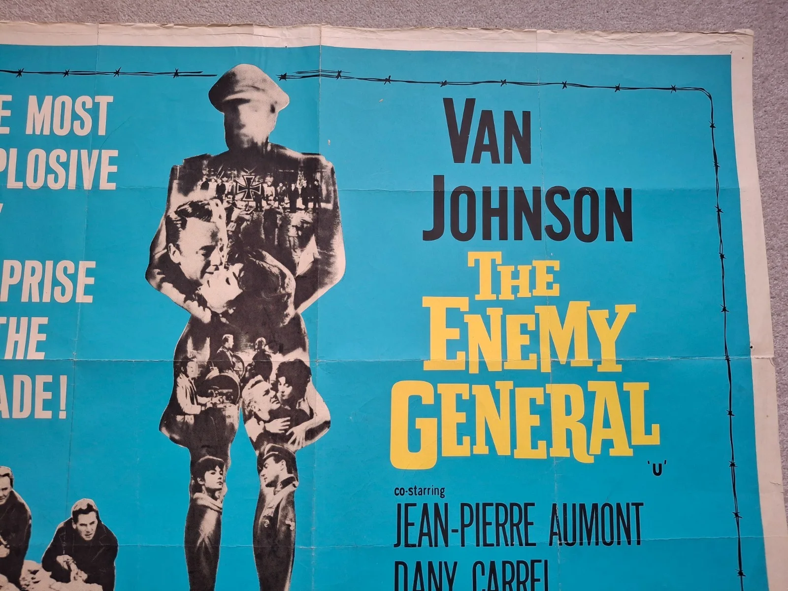 The Enemy General Rare & Original Film Cinema Movie Quad Poster 40 x 30 inches, изображение 3