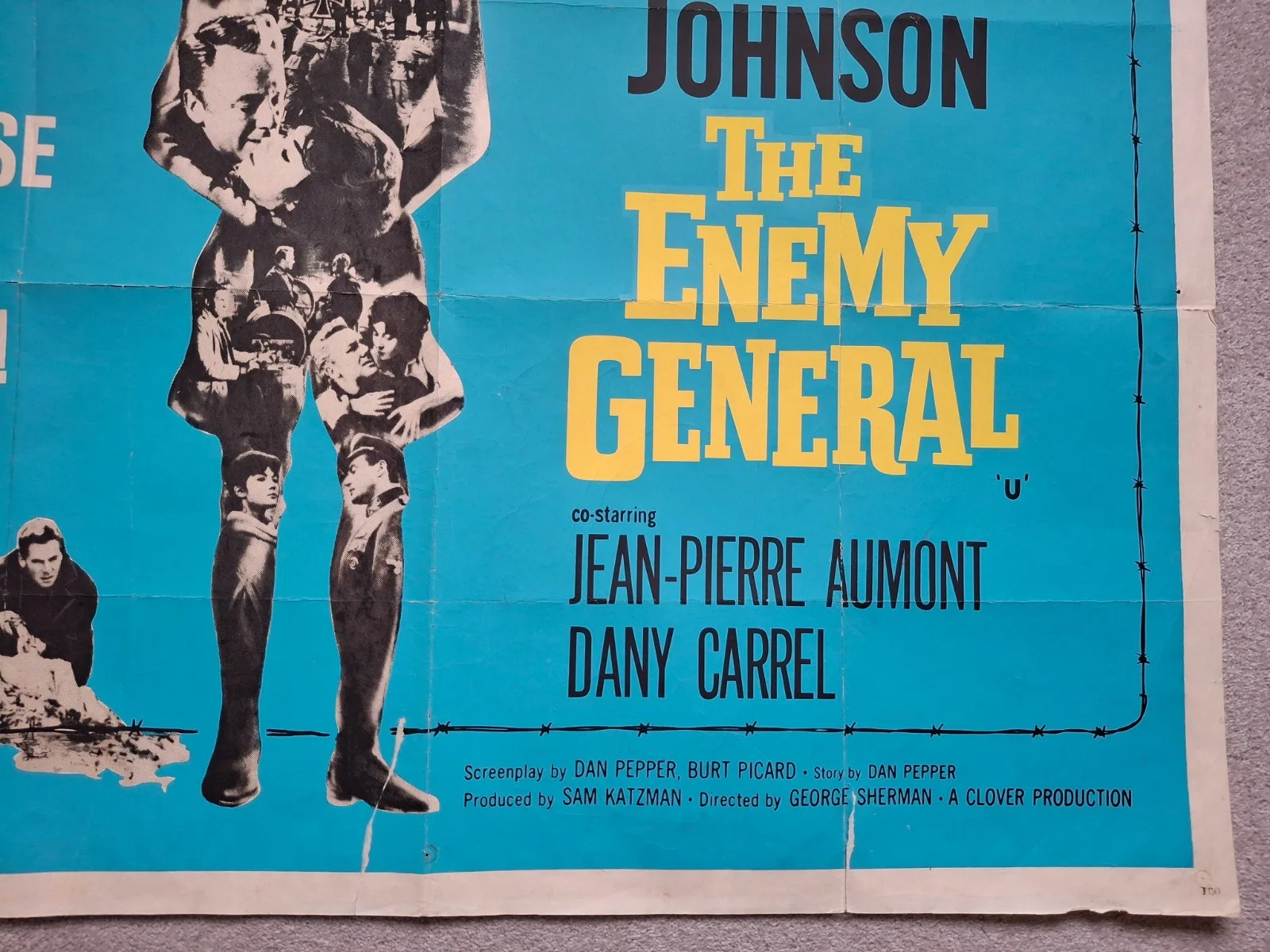 The Enemy General Rare & Original Film Cinema Movie Quad Poster 40 x 30 inches, изображение 4