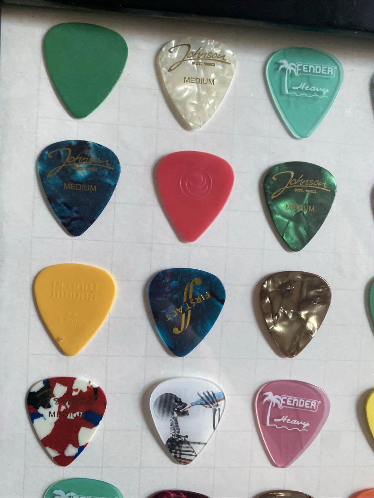 12” X 18” Black Guitar Pick Display 77 Picks- Music Instrument, image 3