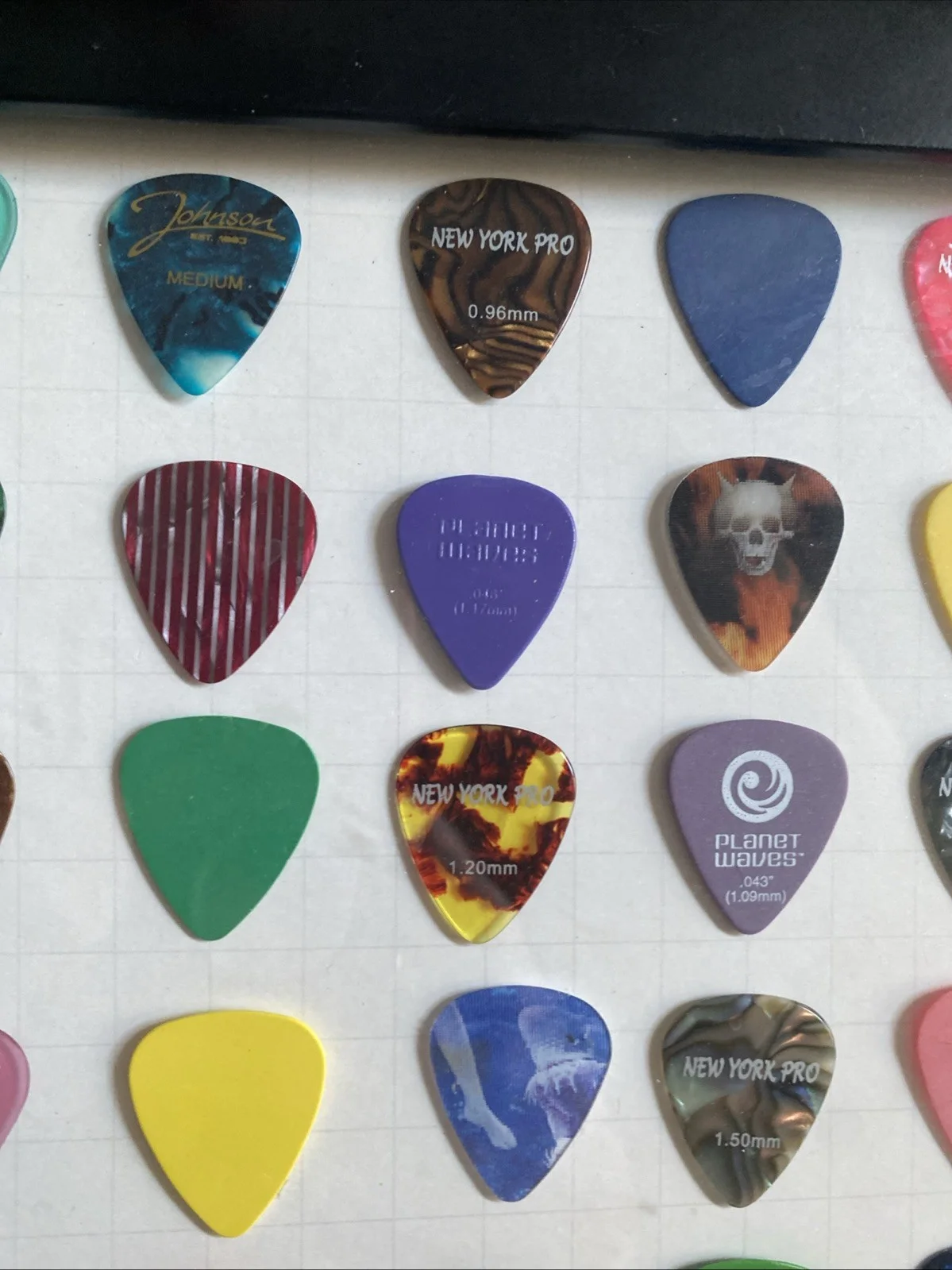 12” X 18” Black Guitar Pick Display 77 Picks- Music Instrument, image 4