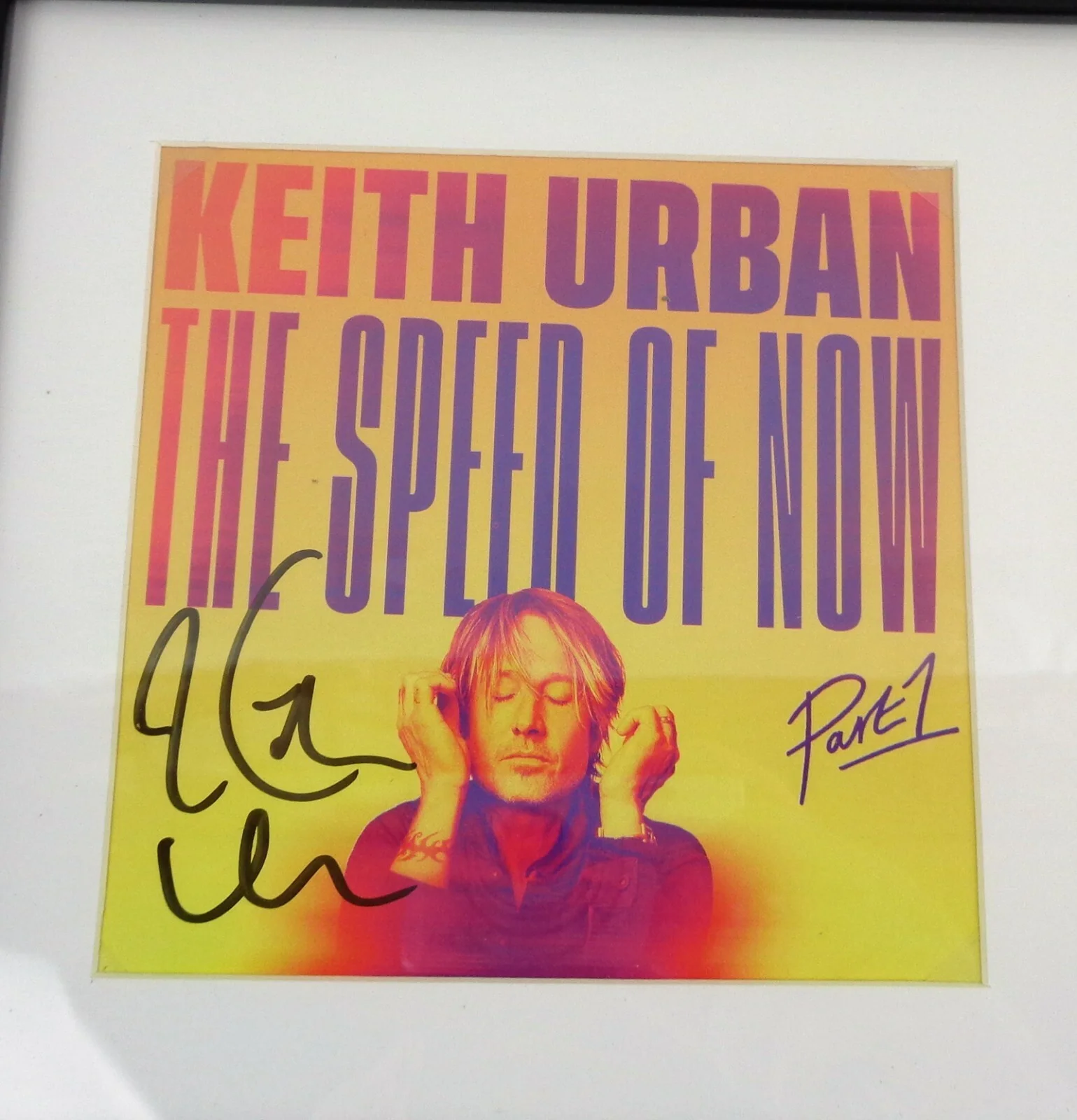 Keith Urban — Keith Urban Country Signed Autograph The Speed Of Now CD Framed PSA/DNA COA, изображение 2