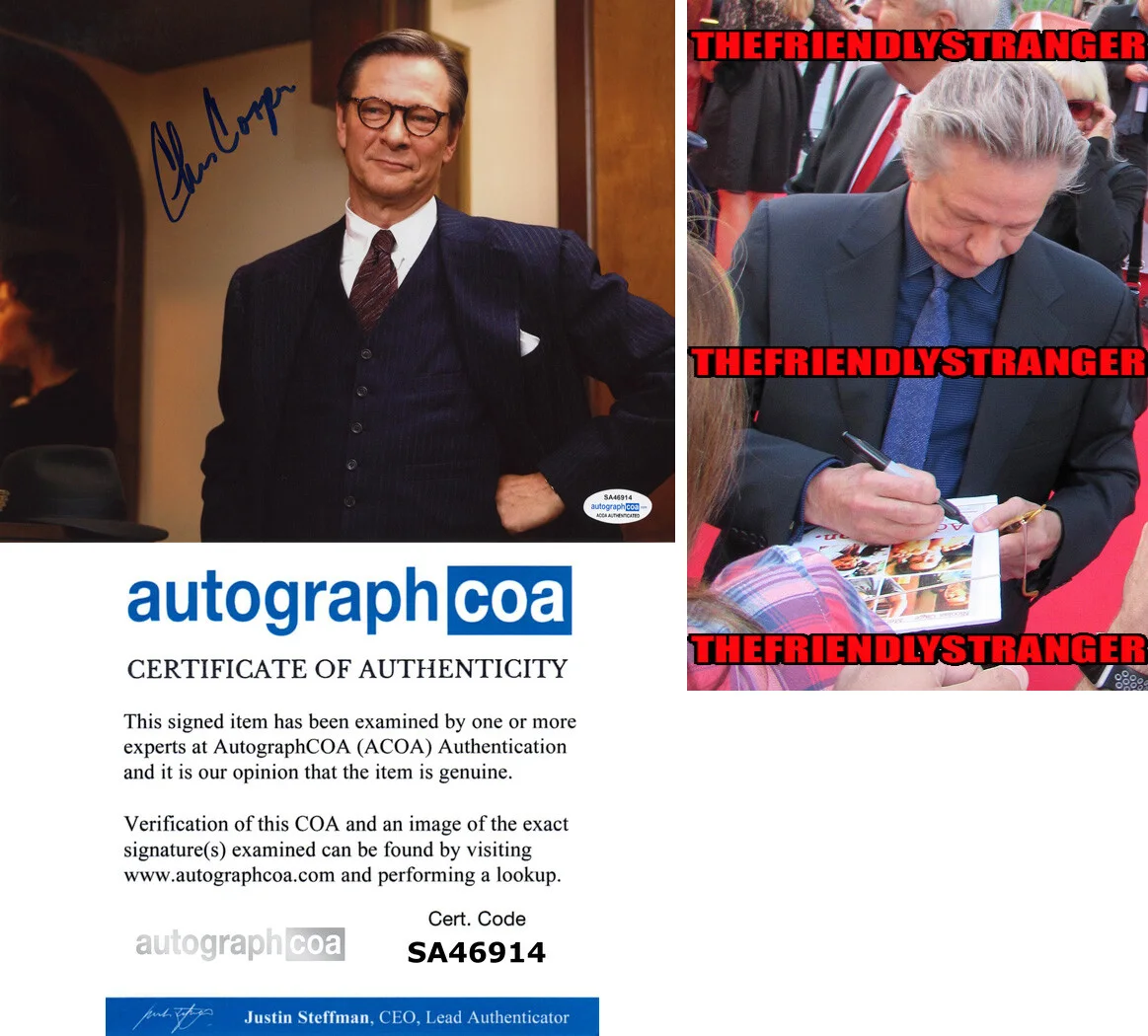 CHRIS COOPER — Chris Cooper signed Autographed 8x10 Photo d PROOF c Adaptation ACOA COA
