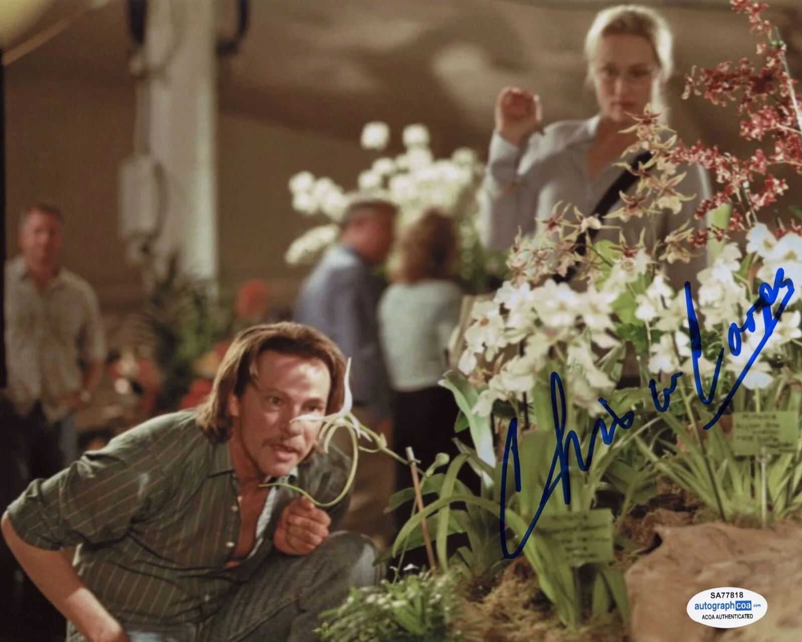 CHRIS COOPER — Chris Cooper signed "ADAPTATION" 8x10 Photo AUTOGRAPHED a PROOF Oscar ACOA COA, изображение 3