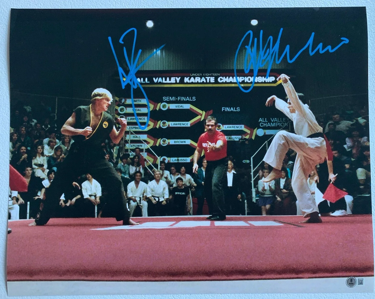Ralph Macchio & William Zabka — Ralph Macchio William Zabka Signed Autographed Karate Kid 16x20 Photo Beckett
