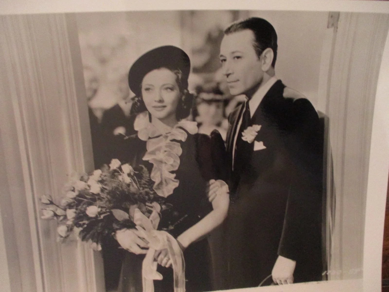 George Raft/Sylvia Sidney("YOU AND ME")1995 10 x 8 Black and White Press Photo, изображение 2
