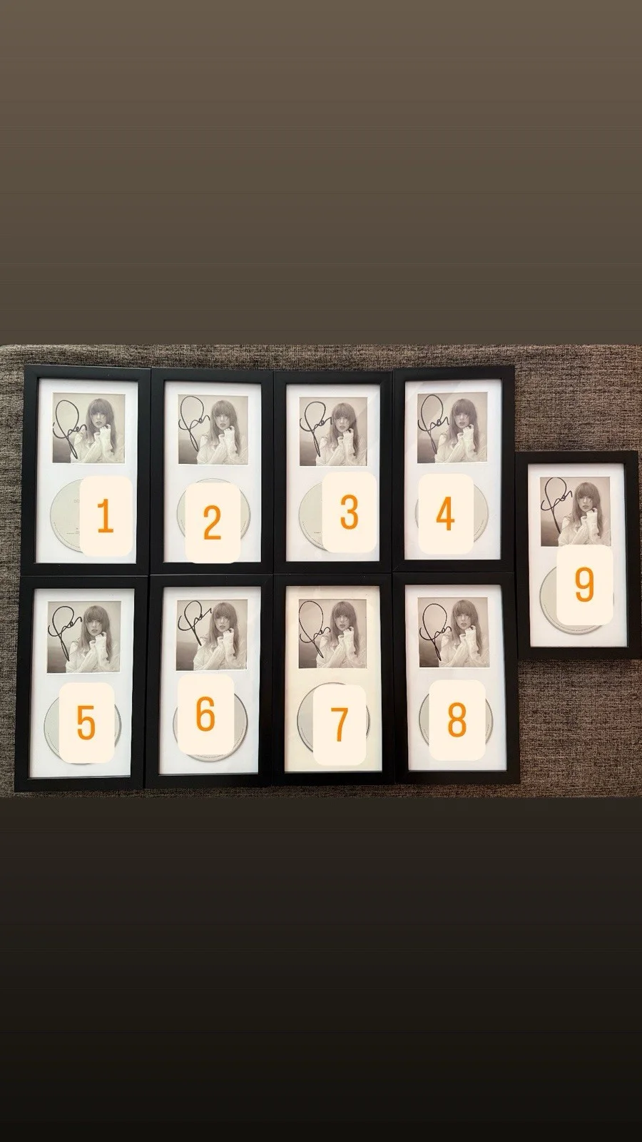 Taylor Swift SIGNED The Tortured Poets Department (TTPD) - Framed, image 2