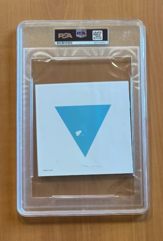 Maroon 5 Adam Levine and P Morton Autographed Red Pill Blues Insert PSA/DNA COA, image 2