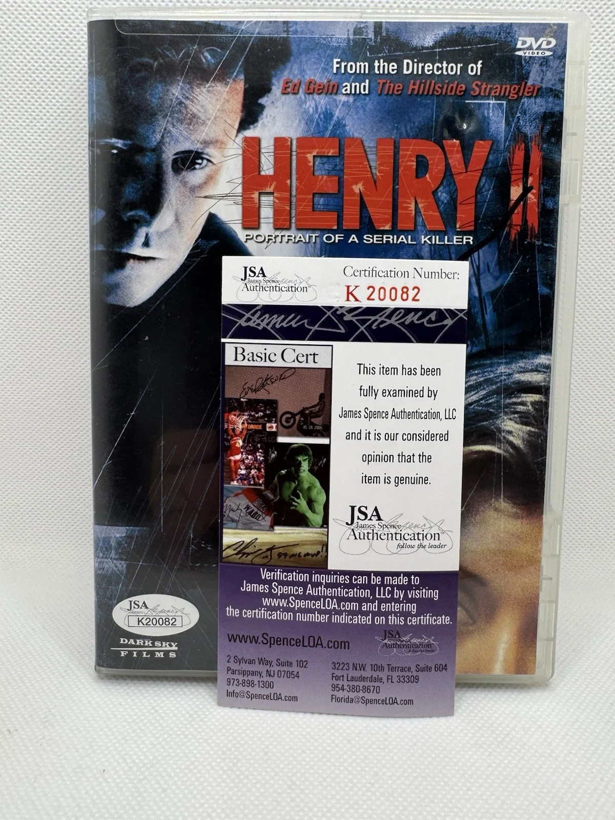 Kate Walsh — KATE WALSH SIGNED DVD HENRY 2 PORTRAIT OF A SERIAL KILLER AUTOGRAPH JSA COA, изображение 3