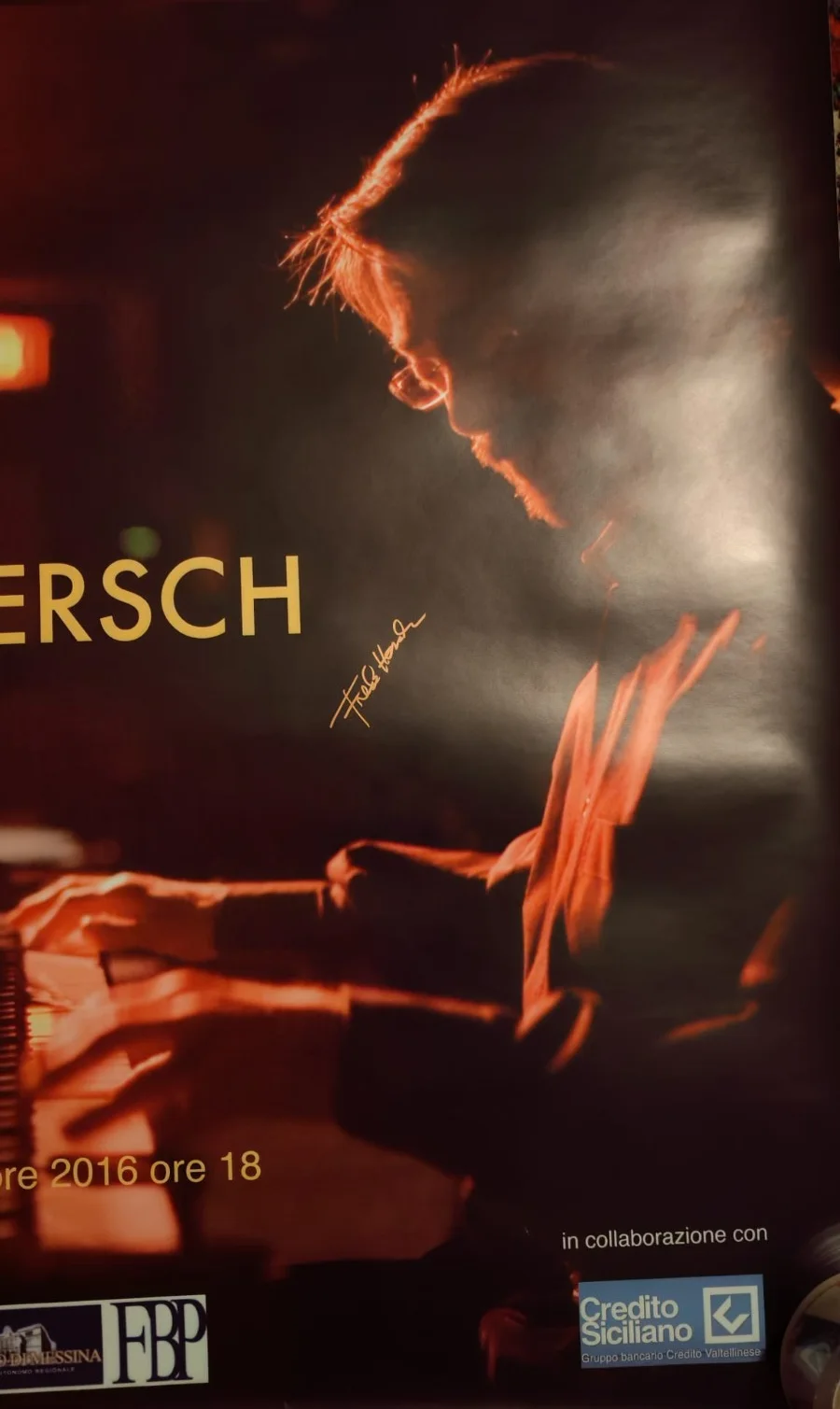 fred hersch piano solo SIGNED poster ecm if you like jarrett evans, image 2
