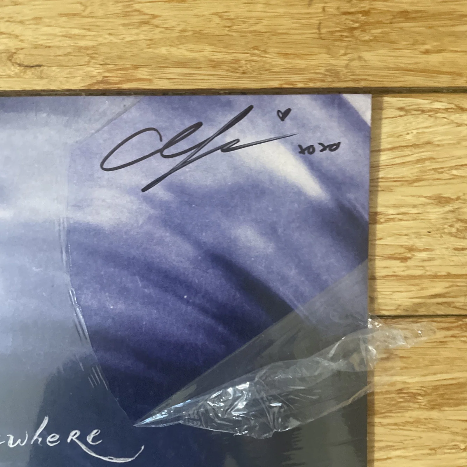 Charlotte Lawrence - "Somewhere" (Vinyl Record LP) *BLUE, SIGNED*, image 2