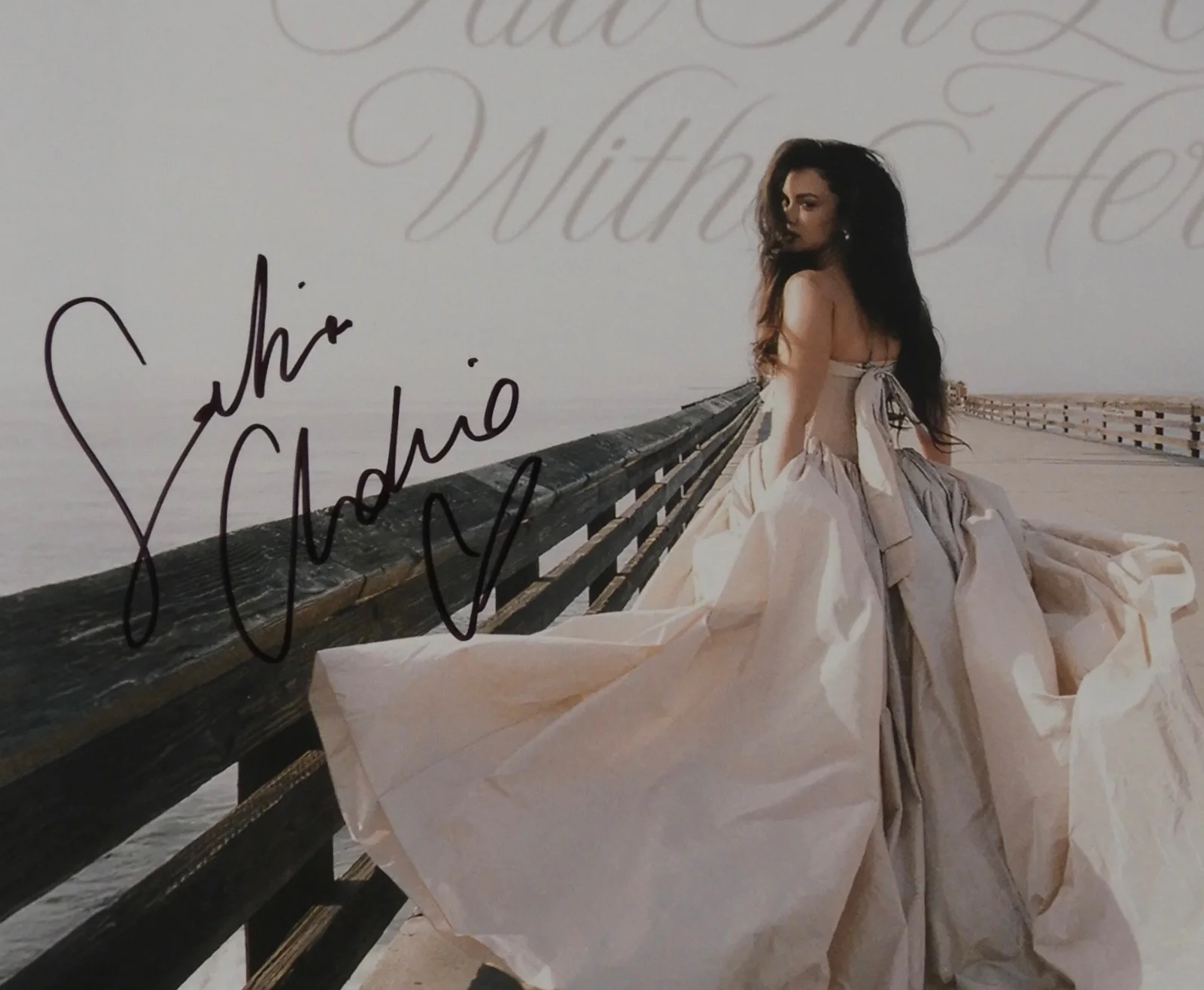 Sabrina Claudio JSA Signed Autograph Album Record LP Vinyl Fall In Love With Her, image 2