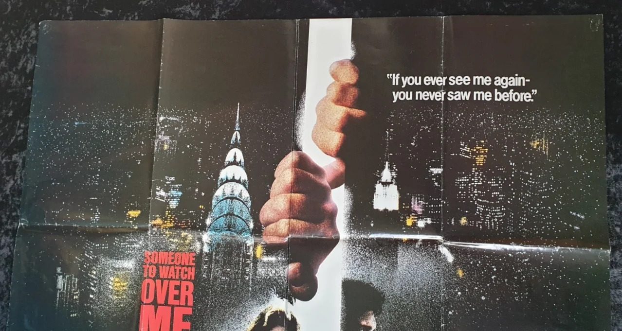 SOMEONE TO WATCH OVER ME 40x30" ORIGINAL MOVIE POSTER – FOLDED, GOOD CONDITION, изображение 2