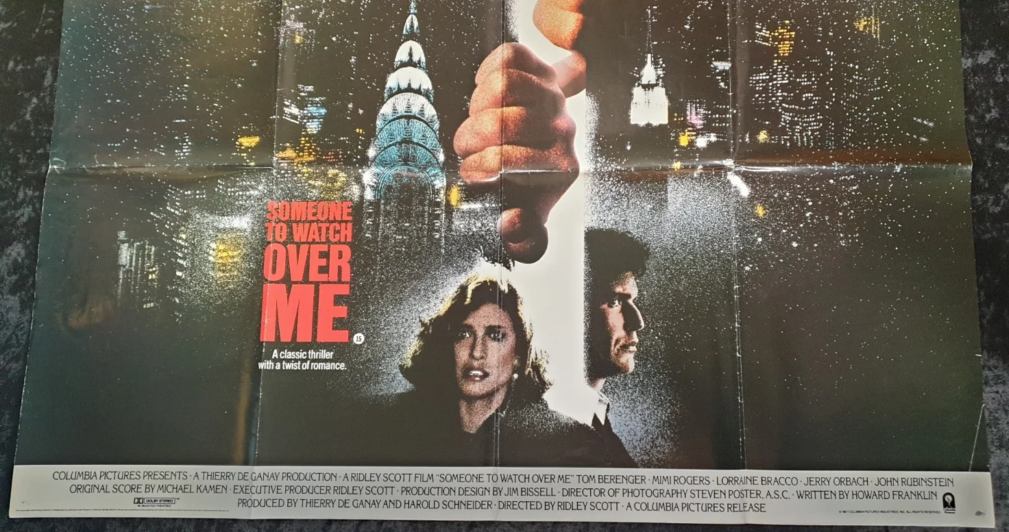 SOMEONE TO WATCH OVER ME 40x30" ORIGINAL MOVIE POSTER – FOLDED, GOOD CONDITION, изображение 3