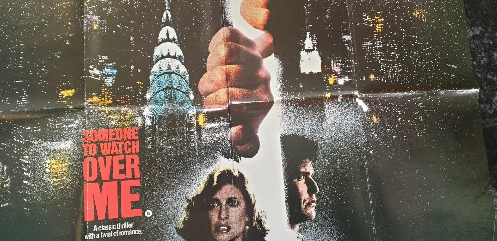 SOMEONE TO WATCH OVER ME 40x30" ORIGINAL MOVIE POSTER – FOLDED, GOOD CONDITION, изображение 4