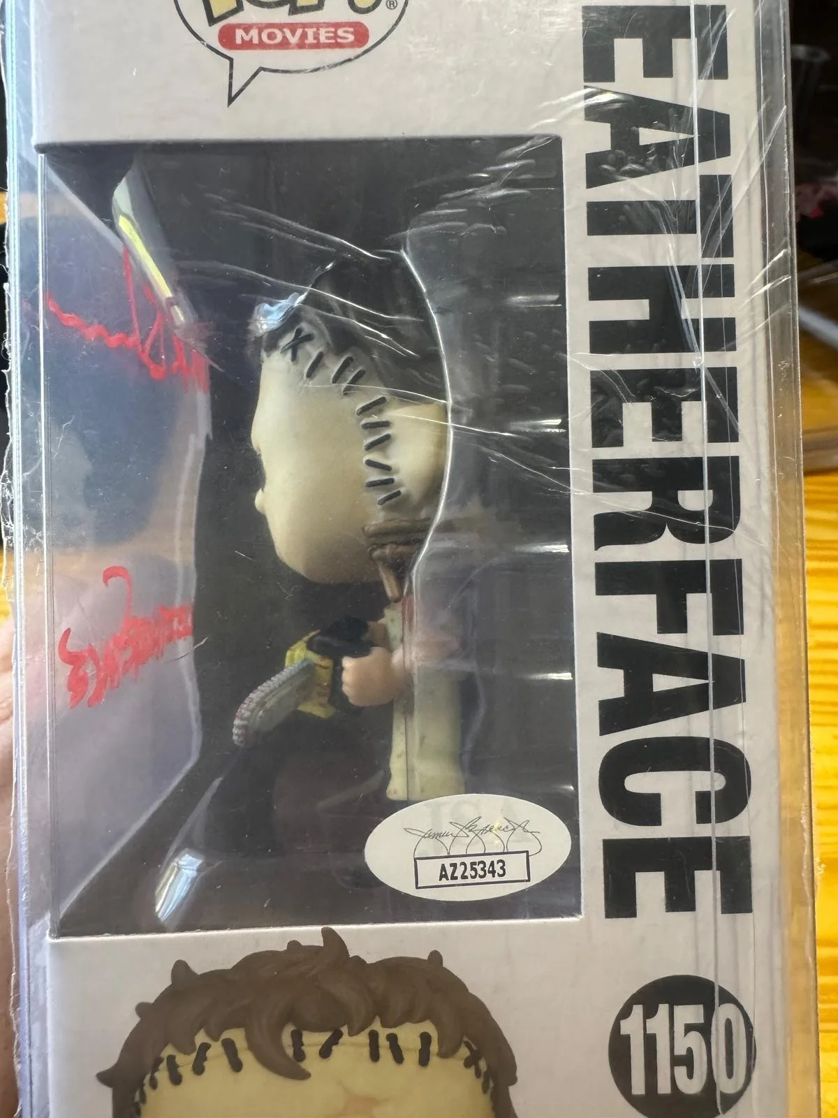 Leatherface Funko Pop Signed Mark Burnham Autographed Horror Beckett COA (New), изображение 2