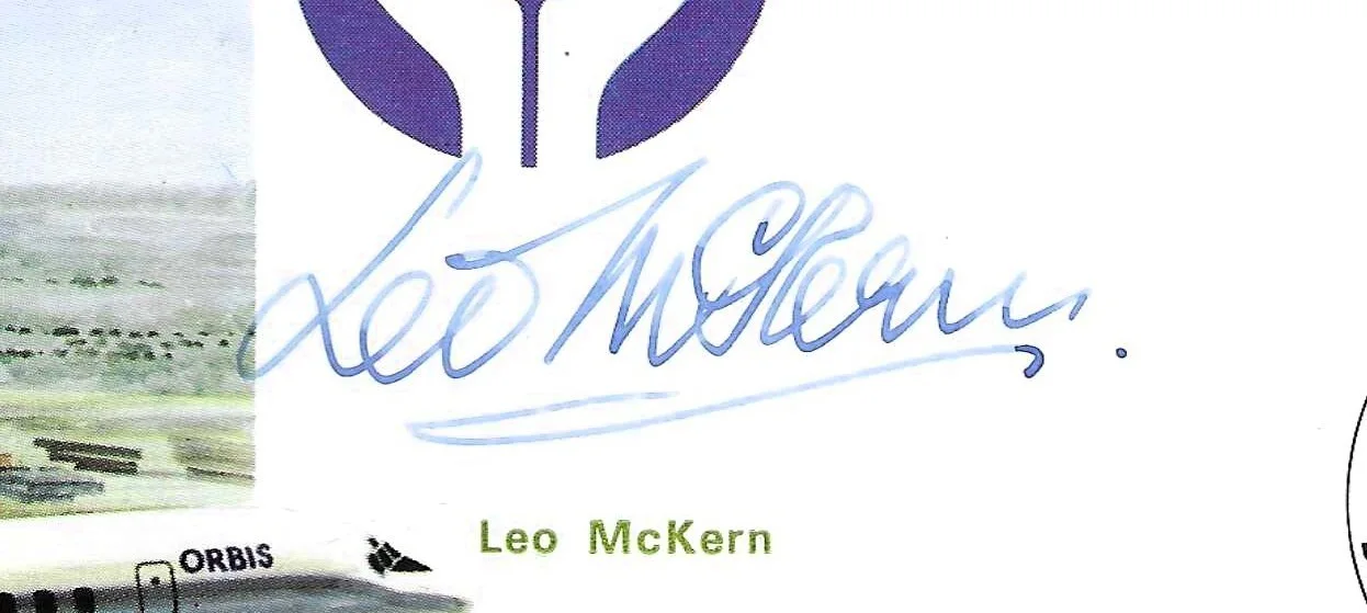 Leo McKern — The PRISONER Leo McKern as No. 2 8x10 with AUTOGRAPHED envelope, изображение 2