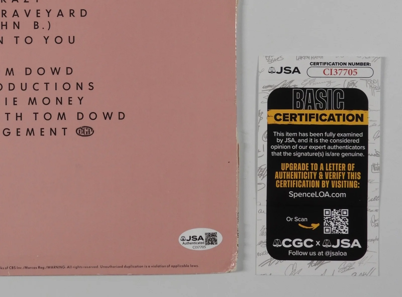 Eddie Money JSA Signed Autograph Record Album Vinyl No Control, изображение 3
