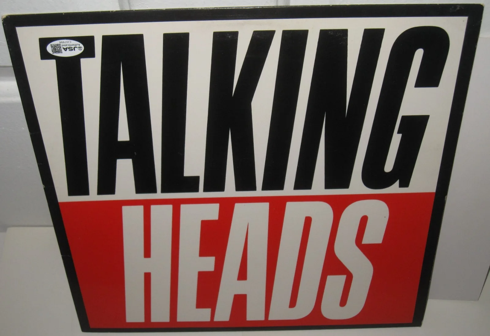 DAVID BYRNE SIGNED TALKING HEADS TRUE STORIES ALBUM VINYL ROCK AUTOGRAPH JSA COA, image 4