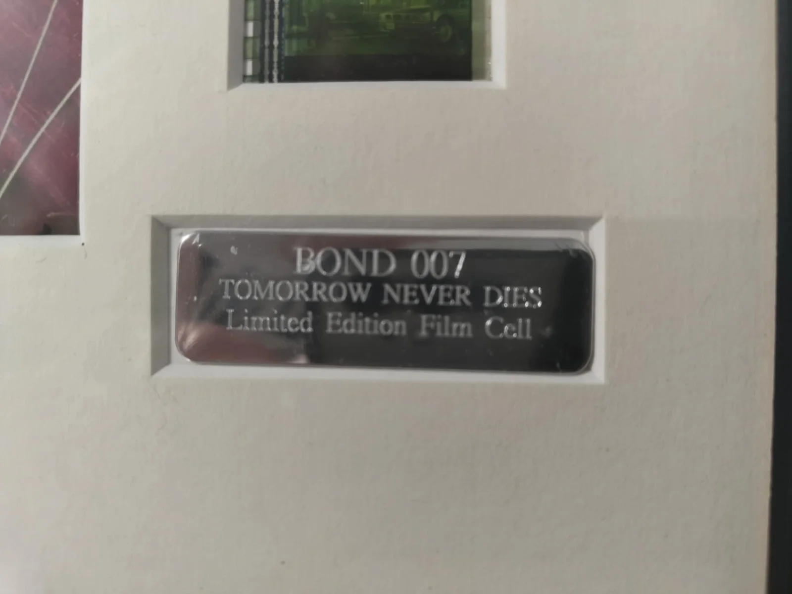 Film Cell 007 James Bond Tomorrow Never Dies Framed, image 2